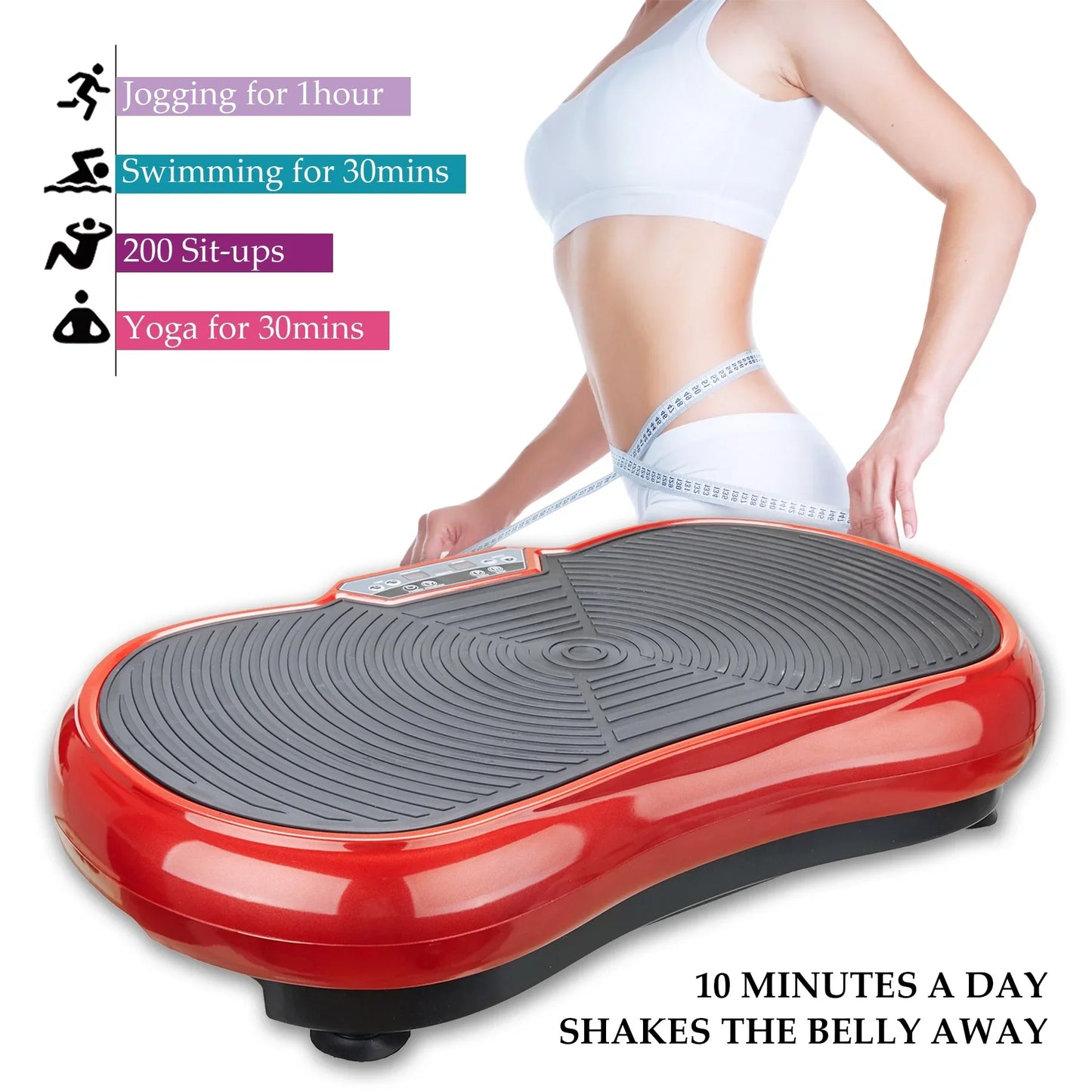 Full Body Vibration Plate Machine – Home Fitness & Weight Loss Trainer