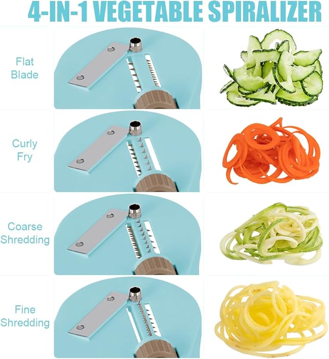 Universal Vegetable Spiralizer –  Veggie Pasta & Spiral Cutter Tool