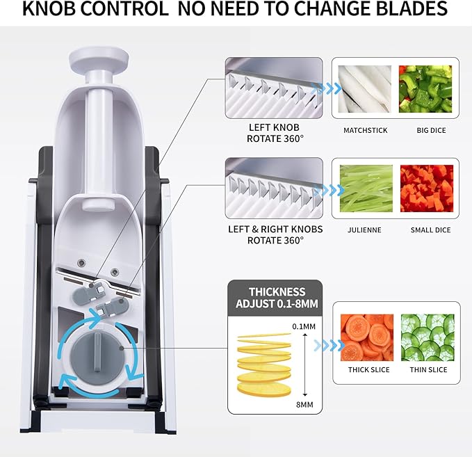 Ramadan Special – 4-in-1 Adjustable Vegetable Chopper | Cut, Slice & Dice 50% Faster Before Iftar