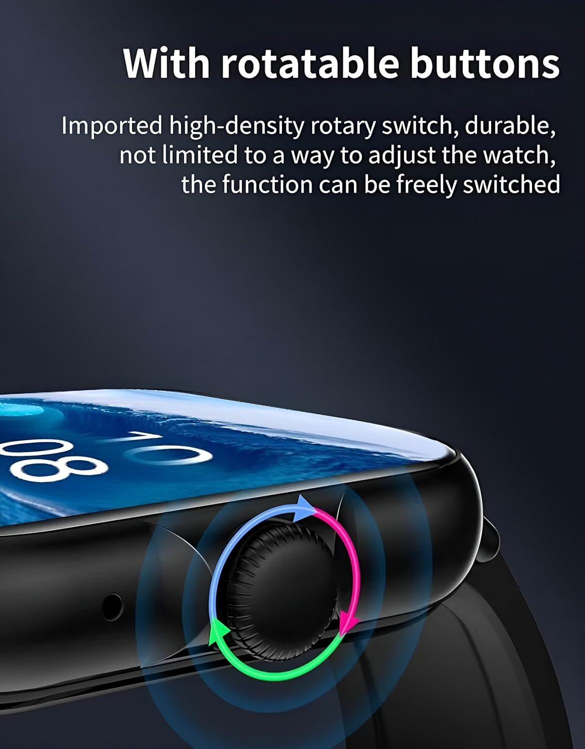 7 in 1 set A58 plus Suit with 2 straps Earrings bracelets necklaces set BT Call 2.02inch women smartwatch