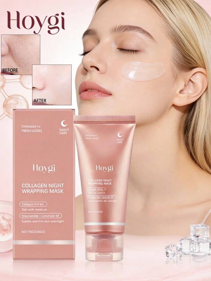 Collagen Peel Off Night Mask – Luxury Firming & Deep Hydration Glow Treatment