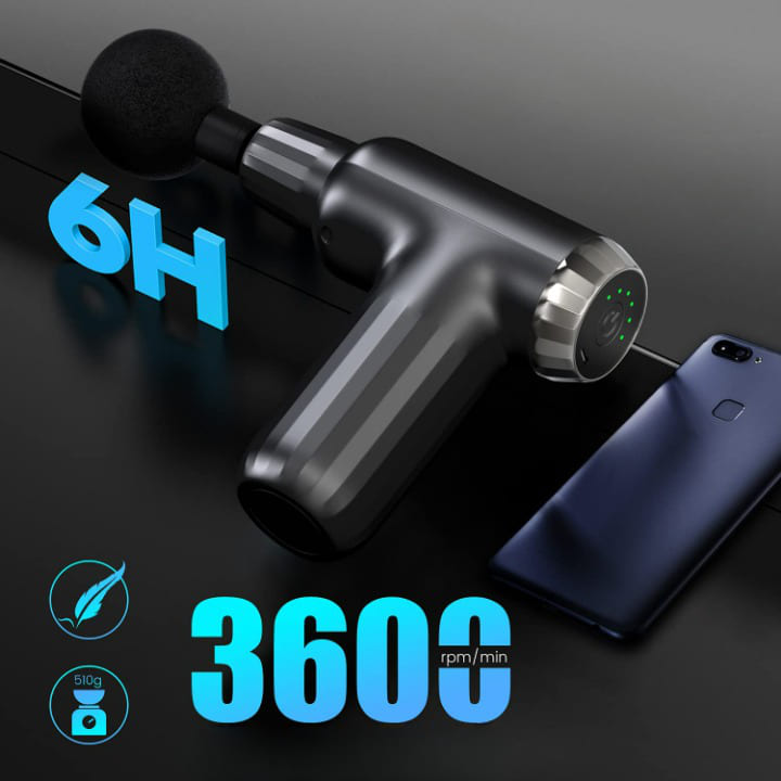 مسدس تدليك العضلات FH-820 مع 4 ملحقات 