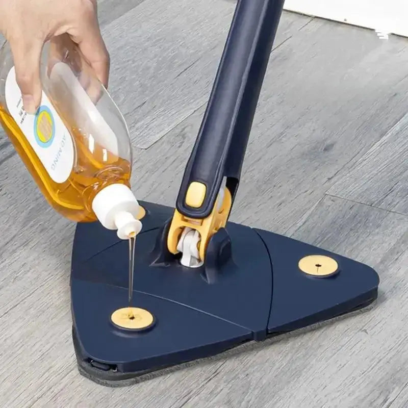 360° Rotating Triangular Mop – Reach Every Corner with Ease