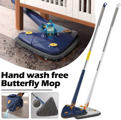 360° Rotating Triangular Mop – Reach Every Corner with Ease
