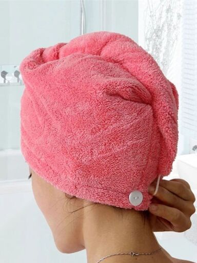 Ultra Soft Microfiber Hair Turban Towel – Fast Absorbing Hair Drying Cap