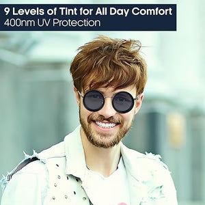 Adjustable Focus Vision Glasses for Reading and Distance Clear View for Men Women