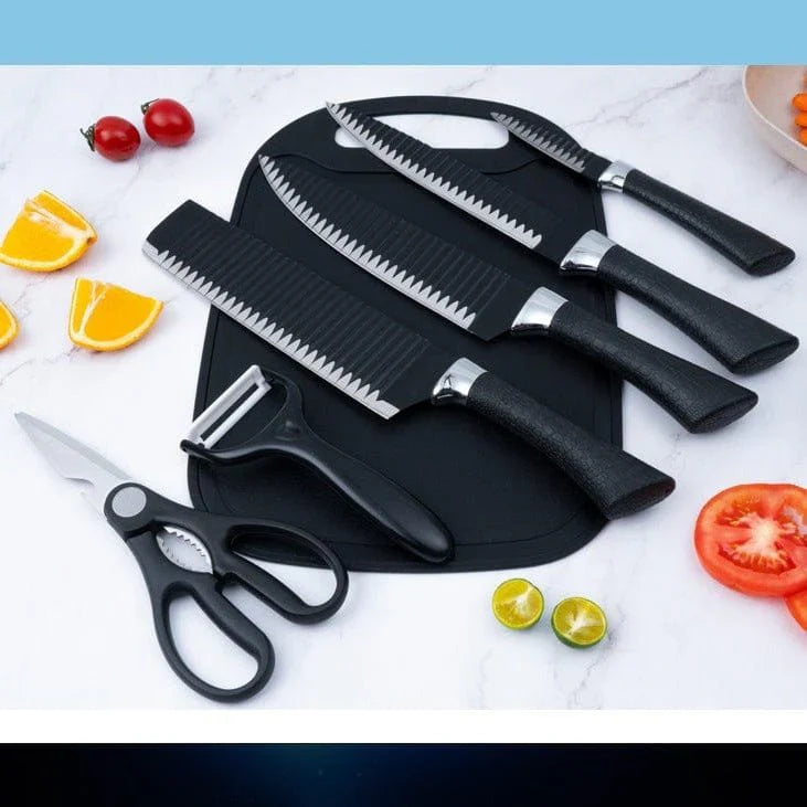 KUNZHISHENG Knife Set Stainless Steel Kitchen Knife Set Sharp Cooking Knives UAE KSA